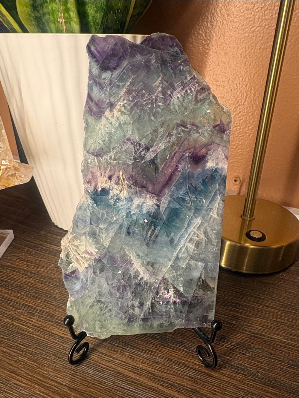 Rainbow Fluorite Slab